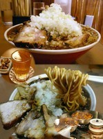 「梅割り 300円 + チャーシューメン 700円 + α」@梅乃家の写真