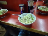 「汁なしラーメン小(ニンニク)600円」@ラーメン二郎 環七一之江店の写真