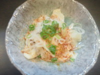 「白ぎょうざ(ピリ辛)(300円)」@麺屋 頃場の写真