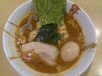 「魚介味噌ラーメン＋味玉＋半ライス＋餃子＝￥1350」@麺屋 優創の写真