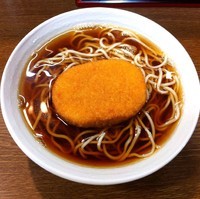 「コロッケ（￥350）」@名代 後楽そば 有楽町店の写真