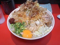 「まぜそば大、辛玉」@用心棒の写真