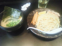 「鶏白湯つけそば(800円)」@めん処 かわ田の写真