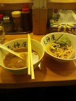 「特製つけ麺900円＋のり100円」@秋葉原ラーメン 天神屋 秋葉原本店の写真