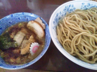 「つけ麺大盛り+半肉盛り」@次念序の写真
