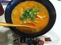 「こってり背脂カレーそば」@中華そば 花京 京橋店の写真