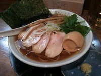 「ガハハ鶏特製 900円　（麺カタメ・生姜）」@鶏そばムタヒロの写真