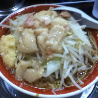 「小ラーメン 麺少な目 ニンニクアブラ」@麺でる 多摩センター店の写真