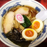 「中華そば 680円＋煮たまご 100円」@白河中華そばの写真