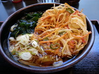 「かき揚げうどん(３８０円)」@ゆで太郎 蒲田中央通り店の写真