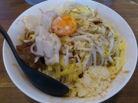 「まぜそば　880円」@ラーメンアキラの写真