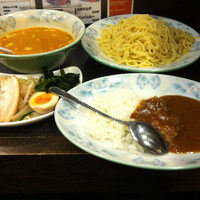 「味噌つけ麺＋無料半カレー （770円）」@つけ麺 らーめん 惣五郎の写真