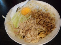「汁なし麺880+とろけるﾁｰｽﾞ100」@麺とび六方の写真