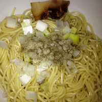 「特濃煮干しそば（白タレ）¥760＋味玉¥100＋和え玉¥150」@煮干中華ソバ イチカワの写真