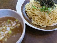 「濃厚豚骨魚介つけ麺　￥500（オープン記念価格）」@麺処那奈の写真