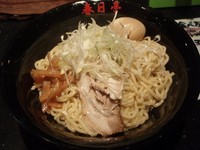 「しょうゆ油そば　大盛　味玉子」@油そば専門店 春日亭 錦糸町店の写真