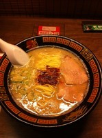 「天然とんこつラーメン + 替え玉」@一蘭 横浜西口店の写真