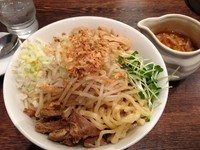 「まぜそば 700円（大盛サービス券）」@つけめんTETSU 壱の木戸 水戸店の写真