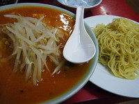 「辛口タンメン（つけめん）800円」@ラーメンみちのくの写真