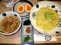 「梅しそつけ麺　800円＋双子の味玉　100円」@与ろゐ屋の写真