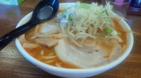 「味噌ラーメン（太麺・中盛りサービス）700円」@一条流がんこラーメン吉三郎の写真