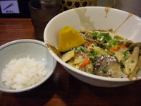 「４種のきのこのピリ辛塩麹和え麺　730円」@旬麺しろ八の写真