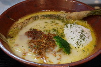 「塩白湯ラーメン（大盛無料）」@麺巧 潮の写真