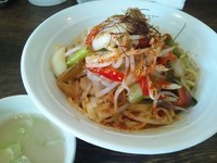 「【10月の限定】旨辛まぜそば（並盛180g）800円」@伝家 志木店の写真