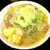 「小豚ダブル ニンニク アブラ」@ラーメン二郎 鶴見店の写真