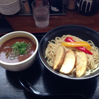 「カレーつけ麺(期間限定)」@ラーメン与七 堅田店の写真