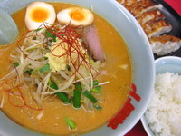 「【期間限定】特製もやし味噌ラーメン￥８００」@ラーメン山岡家 足利店の写真