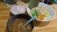 「野菜つけ麺（大）380円+ライス100円」@麺屋558の写真