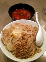 「【限定】トリッパのトマト煮込みつけ麺とリオン風モツ炒め」@つけ麺 五ノ神製作所の写真