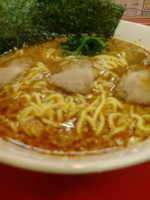 「健康　黒酢ラーメン（並）」@ラーメンショップ 福橋店の写真