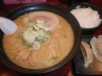「味噌ラーメン・セット（７００＋１５０＝８５０円）」@こってりらーめん なりたけ TOKYOの写真