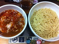 「赤つけめん(一辛、中盛)※期間限定」@麺家 近の写真