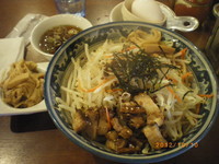 「まぜそば大盛　￥750」@あさか麺工房、 江古田店の写真