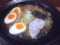 「中華そば＋煮玉子」@中華そば 柳の写真