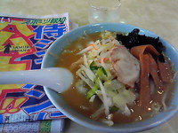 「ラーメン(濃厚しょうゆ)￥380＋野菜￥70」@藤山屋の写真