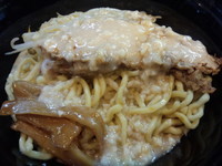 「しょうゆ油そば」@油そば 春日亭 渋谷店の写真