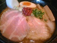 「塩らーめん大盛 700円＋低温レアチャーシュー 100円」@中華そば ことぶきやの写真