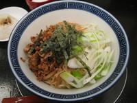 「和えそば（並）＋温泉玉子：700円＋100円」@東京らあめんタワー 芝大門本店の写真