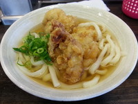 「鶏天うどん並（３９０円）」@おにやんま 東品川店の写真