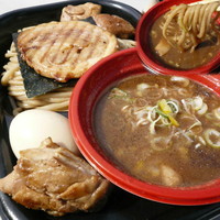 「中華蕎麦 とみ田　六年目の豚骨魚介 800円 + トップ」@大つけ麺博 2012の写真