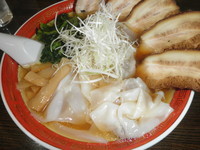 「チャーシューメン800円+ワンタン150円」@支那家 味しろの写真