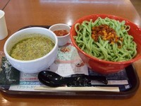 「輪廻のラグランジェつけ麺（アウラ・グリーンVer.）」@千葉らぁ麺の写真