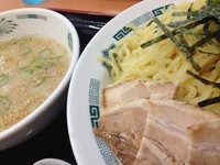 「塩麹つけ麺 490円 (ネットクーポンで大盛無料)」@日高屋 大森東口店の写真