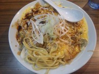 「【10月限定】おむそば和え麺(中盛り) ￥850」@中華そば 伝堂の写真