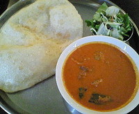 「本日のカリー（辛口　マトンカリー）セット　８００円」@南インド料理 ダクシン 東日本橋店の写真