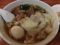 「角煮ワンタンメンと小チャーハンのセット(850円)」@中国料理 一番の写真